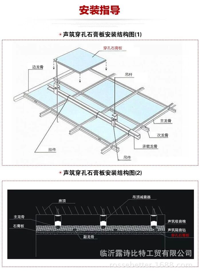 硅钙板铁丝吊顶图解图片